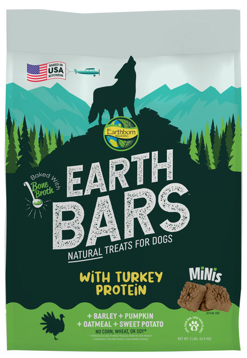 Earthborn Holistic EarthBars Dog Biscuits Turkey, 1ea/10 oz, Mini