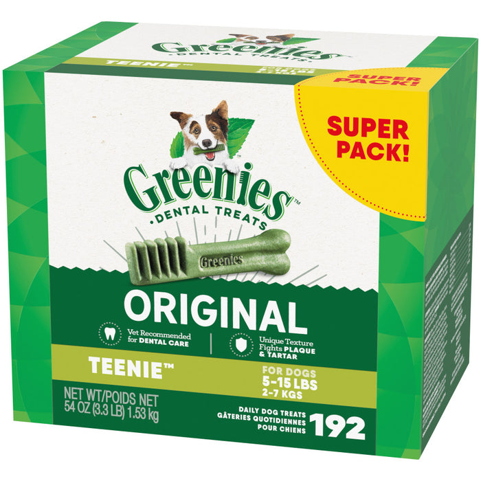 Greenies Dog Dental Treats Original, 1ea/54 oz, 192 ct, Teenie