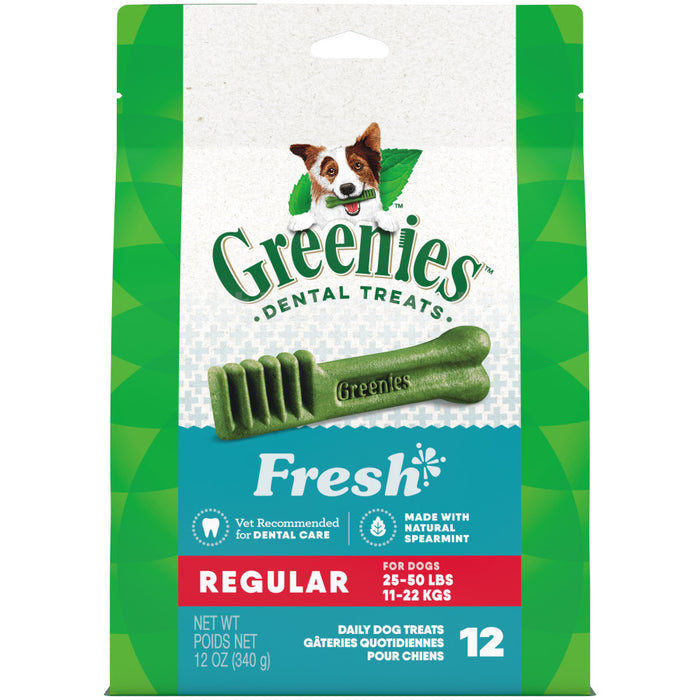 Greenies Dog Dental Treats Fresh, 1ea/27 oz, 12 ct, Regular