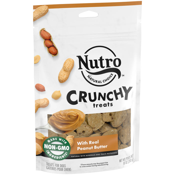 Nutro Products Crunchy Dog Treats Peanut Butter, 1ea/10 oz