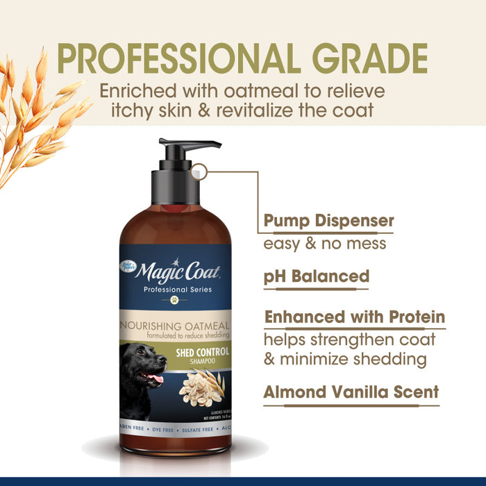 Four Paws Magic Coat Professional Series Nourishing Oatmeal De-Shedding Dog Shampoo De-Shedding, 1ea/16 Fl. Oz.