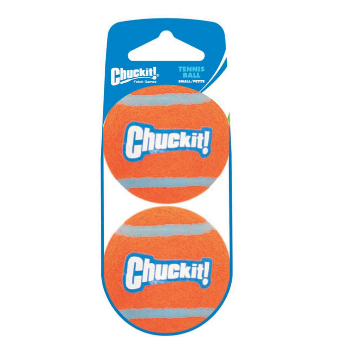 Chuckit! Tennis Ball Dog Toy Shrink Sleeve Orange/Orange, 1ea/SM, 2 pk