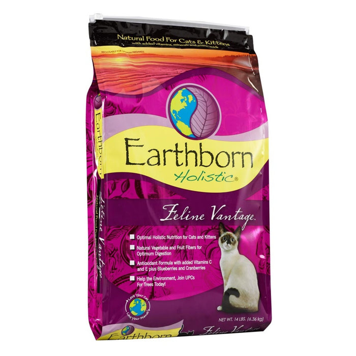 Earthborn Holistic Feline Vantage Dry Cat Food 1ea/14 lb