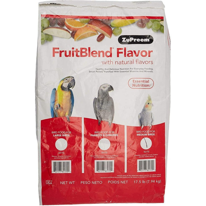 ZuPreem FruitBlend Bird Food Medium Birds, 1ea/17.5 lb