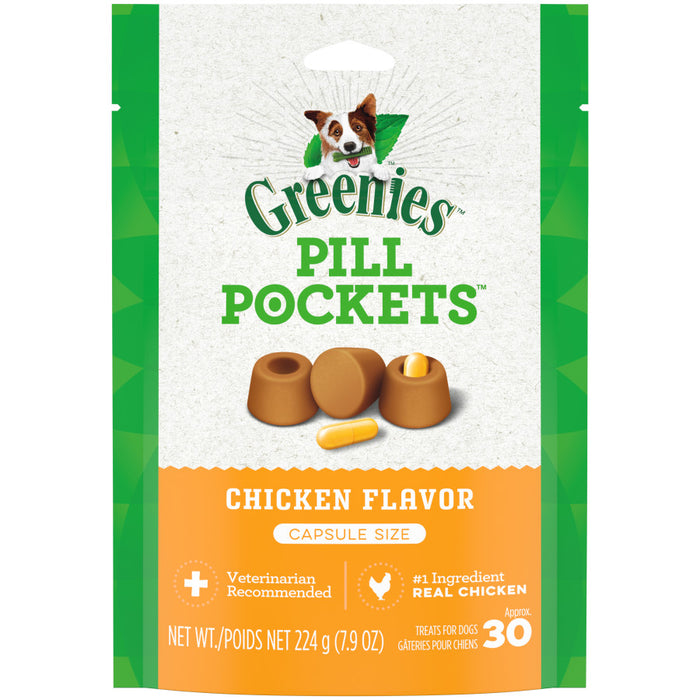 Greenies Pill Pockets for Capsules Chicken, 1ea/30 ct, 7.9 oz