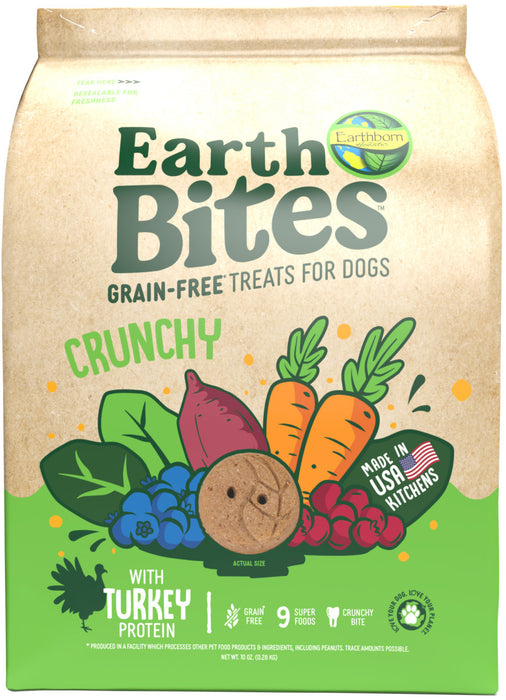 Earthborn Holistic EarthBites Crunchy Dog Treats Turkey & Pumpkin, 1ea/10 oz