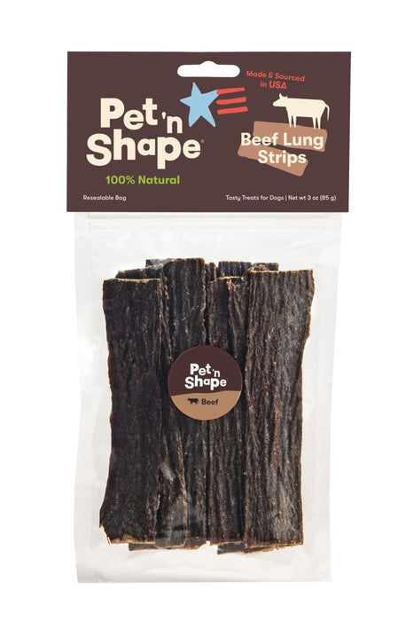 Pet 'N Shape Beef Lung Strips Dog Treat 1ea/3 oz