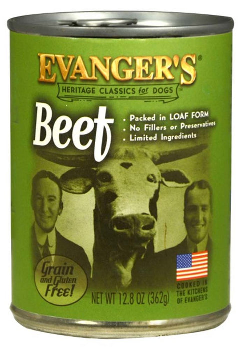 Evanger's Heritage Classic Wet Dog Food Beef, 12ea/12.8 oz, 12 pk