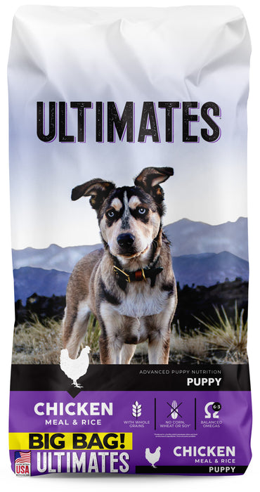 Ultimates Puppy Dry Dog Food Chicken Meal & Rice, 1ea/40 lb