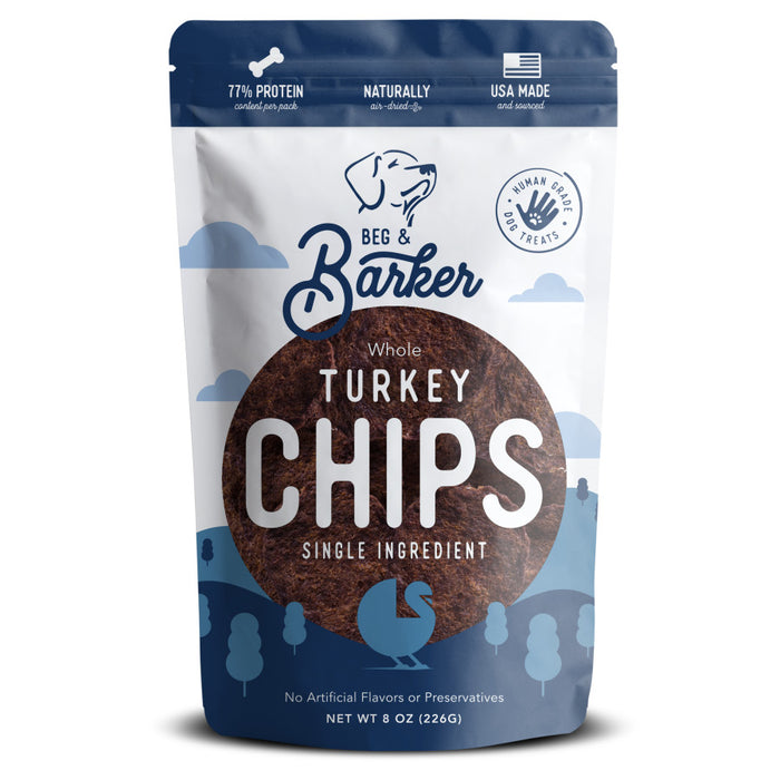 Beg & Barker Whole Turkey Chips Dog Treats 1ea/8 oz