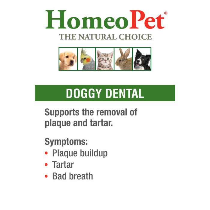 HomeoPet Doggy Dental for Plaque and Tartar Removal 1ea/15 ml