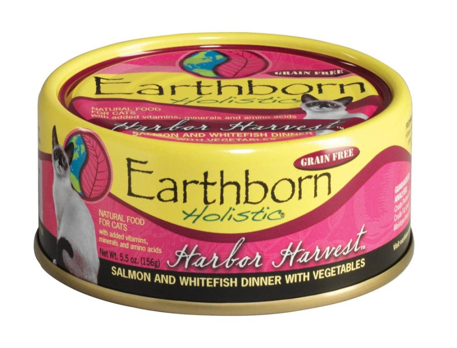 Earthborn Holistic Grain Free Harbor Harvest Wet Cat Food 24ea/5.5 oz, 24 pk