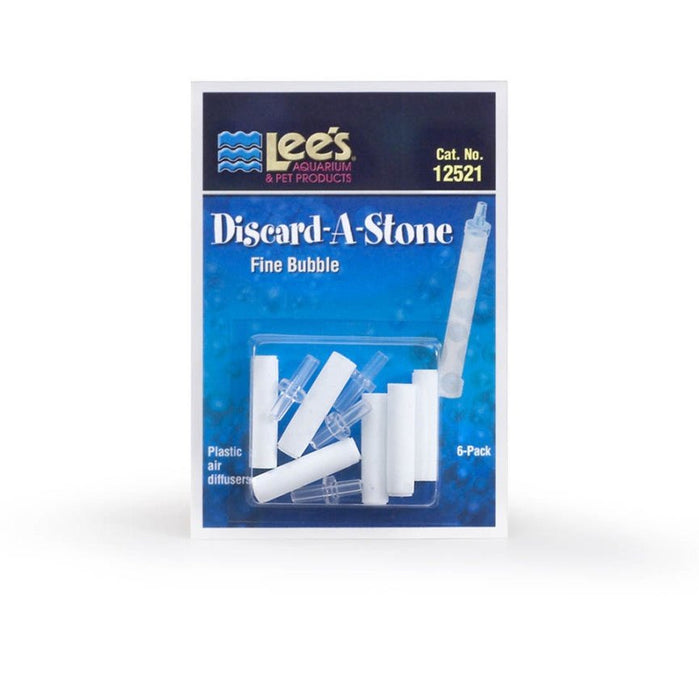 Lee's Aquarium & Pet Products Discard-A-Stone White, 1ea/Fine, 6 Piece