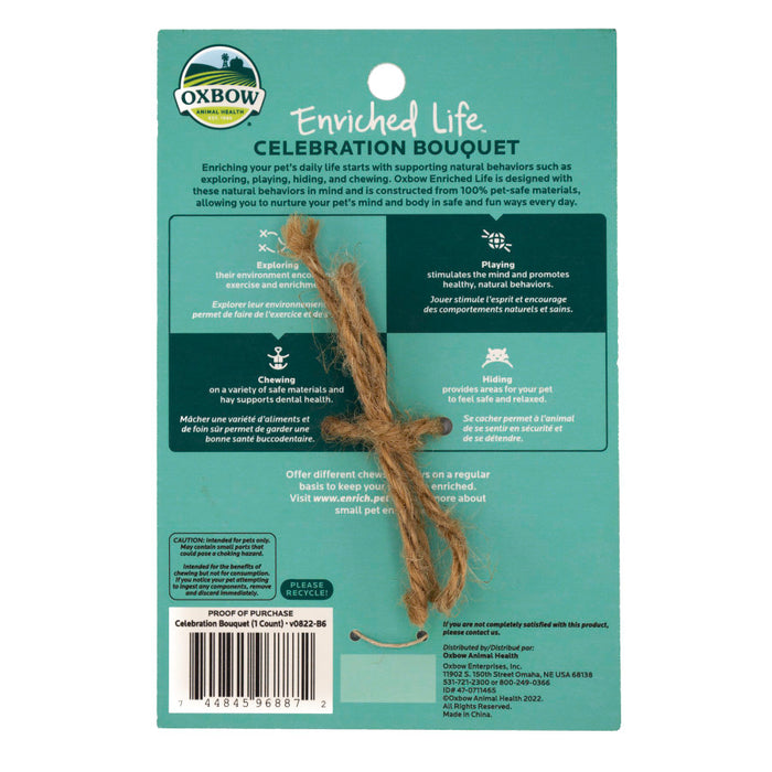 Oxbow Animal Health Enriched Life Celebration Bouquet Small Animal Chew Toy 1ea/One Size