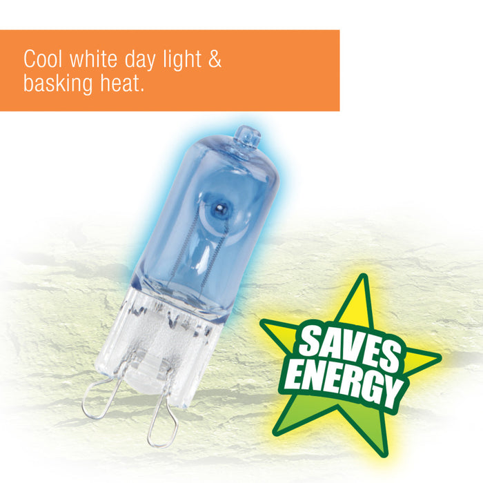 Zilla Light & Heat Mini Halogen Bulbs Day Blue, 1ea/25 W