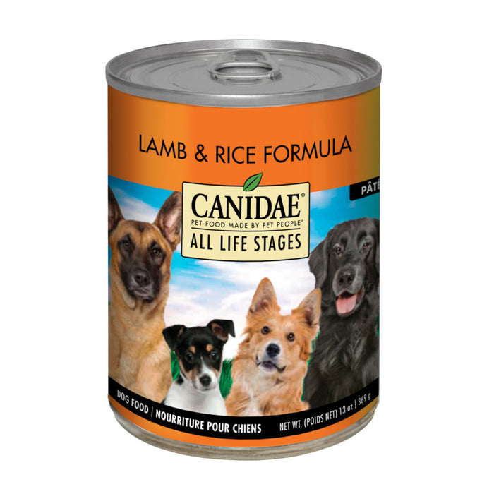 CANIDAE All Life Stages Wet Dog Food Lamb & Rice, 12ea/13 oz