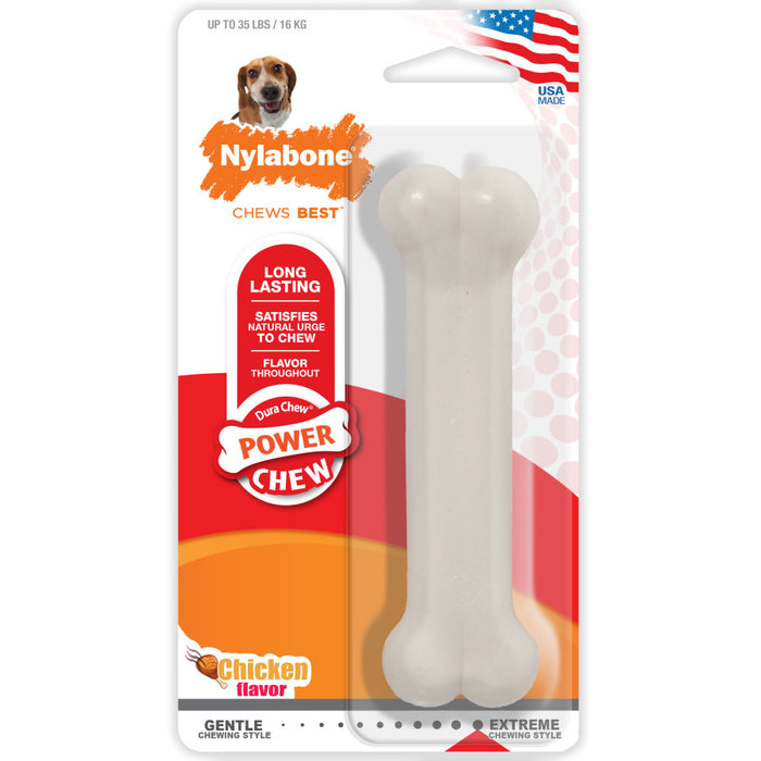 Nylabone Power Chew Durable Dog Toy Chicken, 1ea/Medium - Up To 35 lb