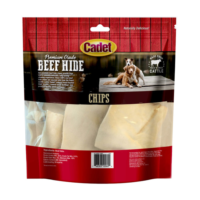 Cadet Premium Grade Beef Hide Chips for Dogs Chips, Original, 1ea/1 lb