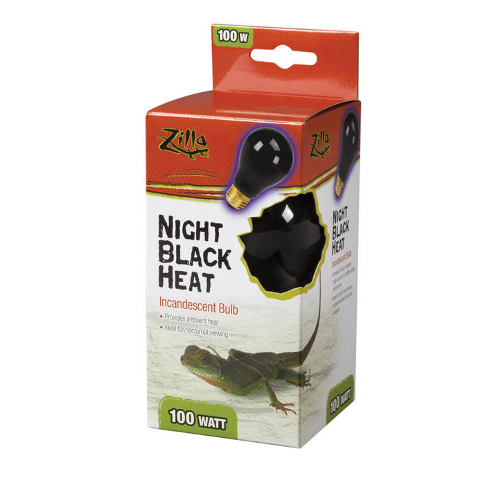 Zilla Incandescent Bulbs Night Black, 1ea/100 W