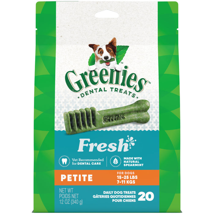 Greenies Dog Dental Treats Fresh, 1ea/27 oz, 20 ct, Petite