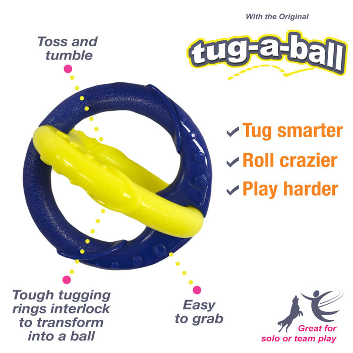 Nylabone Power Play Tug-a-Ball 2-in-1 Ball and Tug Toy for Dogs 1ea/Large