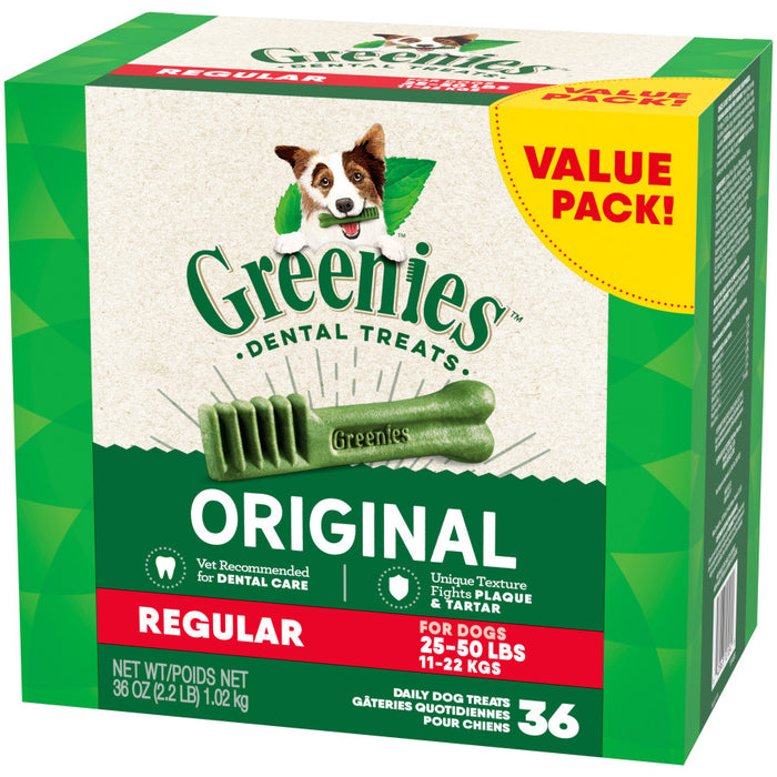 Greenies Dog Dental Treats Original, 1ea/36 oz, 36 ct, Regular