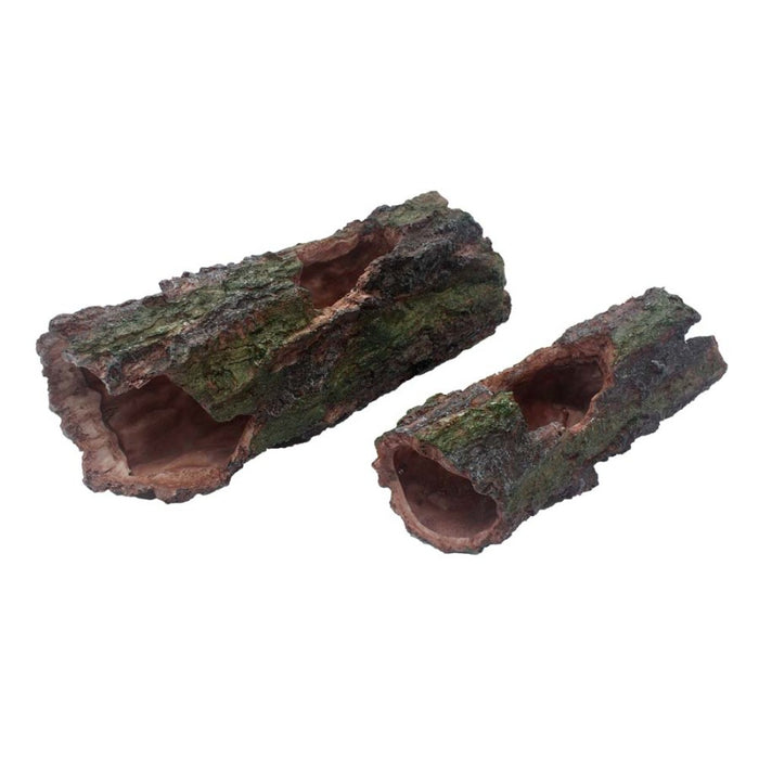 Komodo Forest Log Reptile Hideaway Brown/Green, 1ea/LG