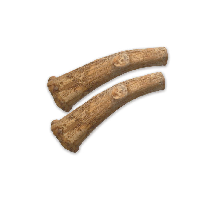 Nylabone Healthy Edibles WILD Antler Natural Long Lasting Venison Flavor Dog Chew Treats 1ea/Medium - Up To 30 lb, 2 ct