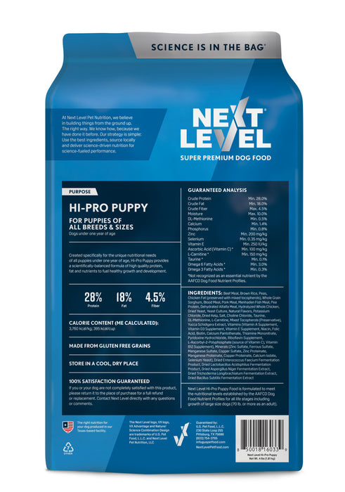 Next Level Hi-Pro Puppy Dry Dog Food 1ea/4 lb