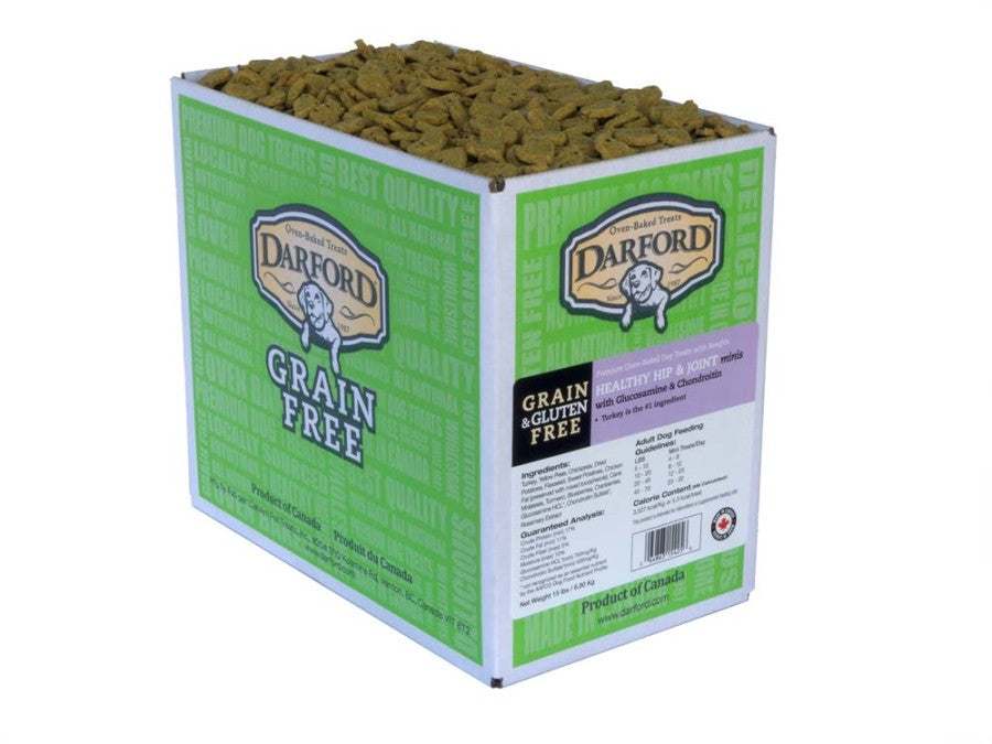 Darford Oven Baked Grain Free Functionals Dog Treats Healthy Hip & Joint Mini 1ea/Mini, 15 lb