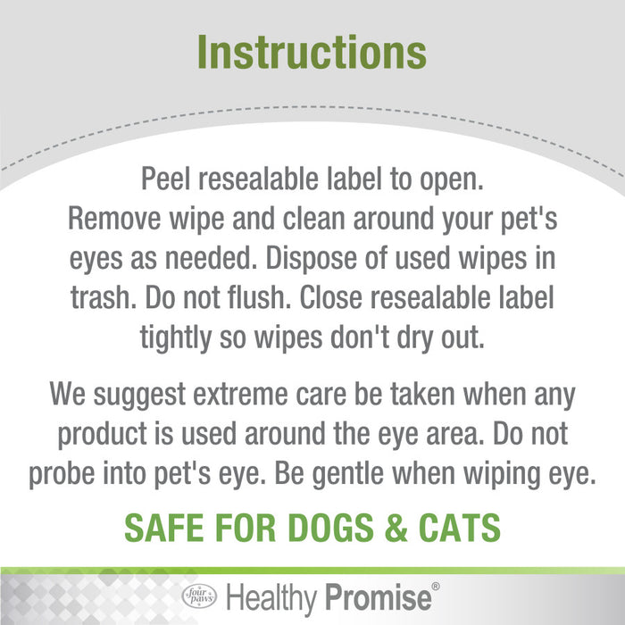 Four Paws Healthy Promise Pet Eye Wipes Eye Wipes, 1ea/35 ct