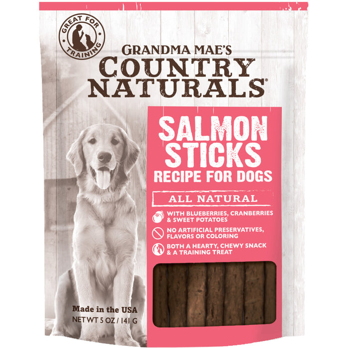 Grandma Mae's Country Naturals Grain Free Salmon Sticks Dog Treats 1ea/5 oz