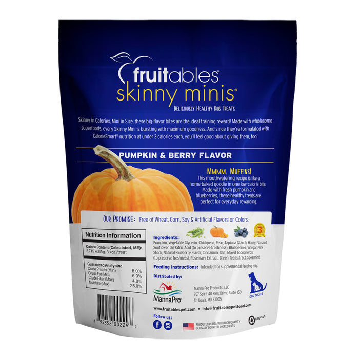 Fruitables Skinny Minis Soft Dog Treats Pumpkin Berry, 1ea/5 oz