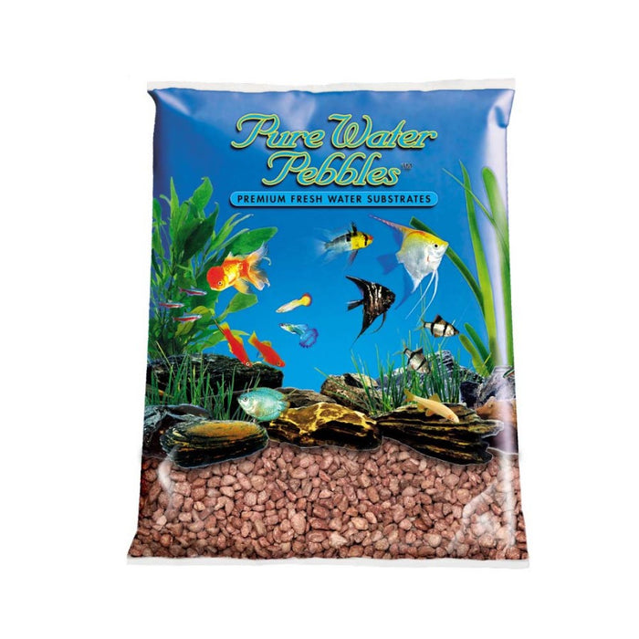 Pure Water Pebbles Premium Fresh Water Coated Aquarium Gravel Cocoa Brown, 1ea/25 lb