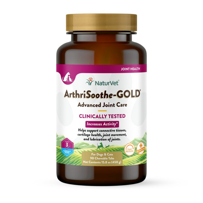 NaturVet Time Release ArthriSoothe-GOLD Chewable Tablets 1ea/90 Tablets, 15.8 oz