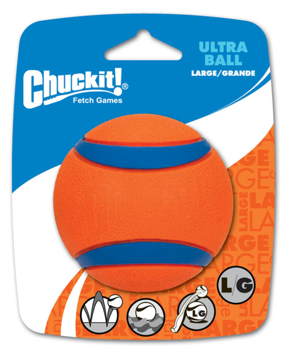 Chuckit! Ultra Ball Dog Toy Blue/Orange, 1ea/LG