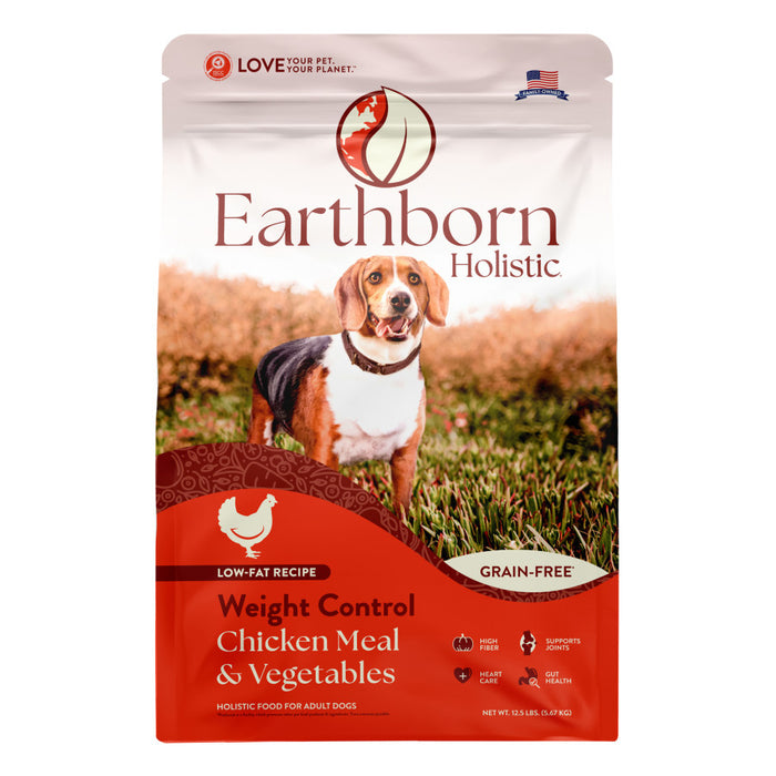 Earthborn Holistic Weight Control Grain-Free Dry Dog Food Chicken Meal & Vegetables, 1ea/12.5 lb