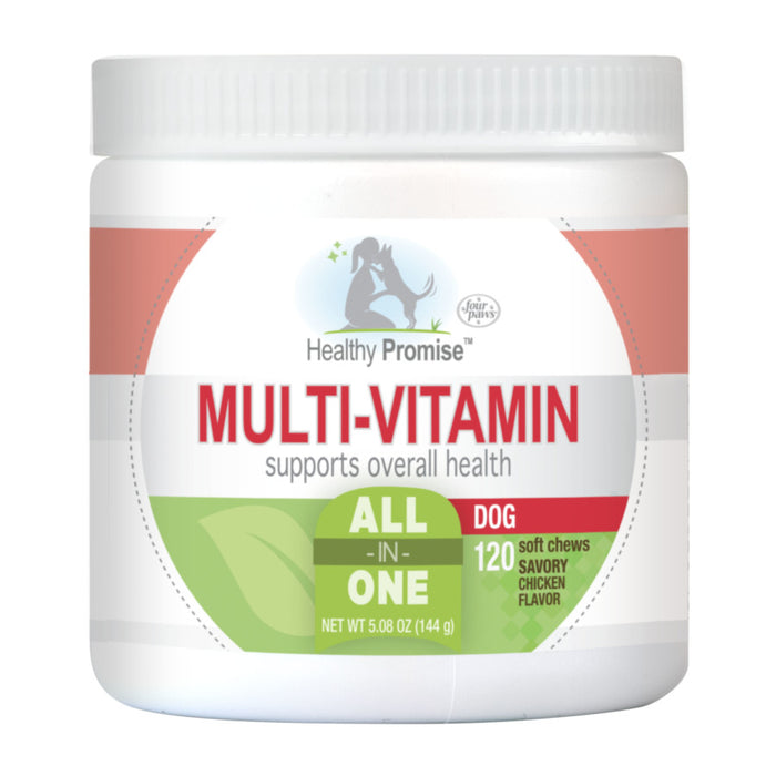 Four Paws Healthy Promise Dog Multivitamin Soft Chews Multivitamin, 1ea/120 ct