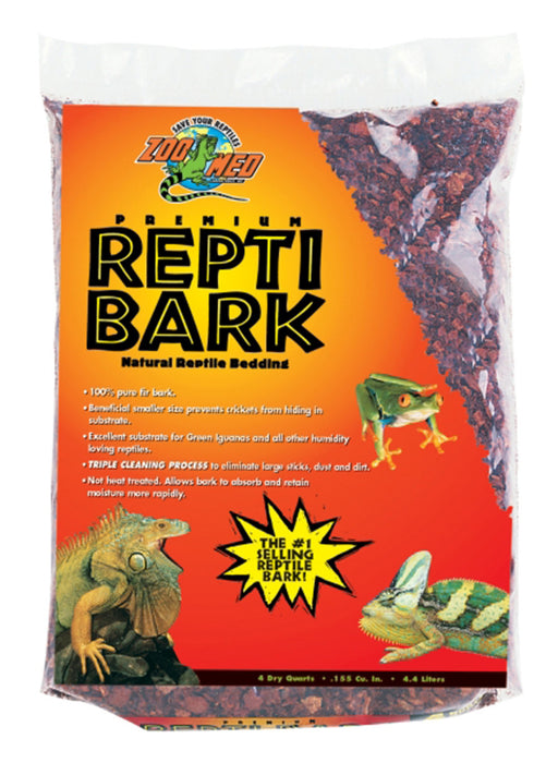 Zoo Med Premium ReptiBark Bedding Substrate Brown, 1ea/4 qt