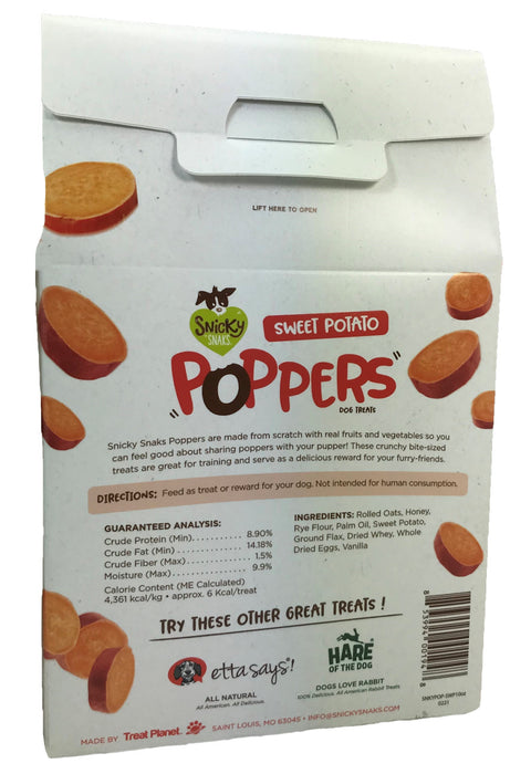 Snicky Snak Poppers Dog Treat Sweet Potato, 1ea/10 oz