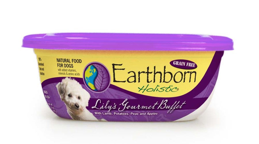 Earthborn Holistic Lily's Gourmet Buffet in Sauce Grain-Free Wet Dog Food Lamb, 8ea/8 oz, 8 pk