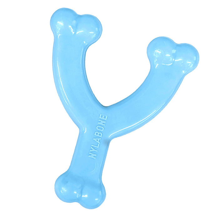 Nylabone Puppy Chew Toy Wishbone Blue, 1ea/XS - Up To 15 lb