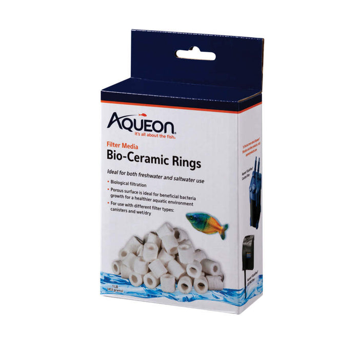 Aqueon Filter Media Bio-Ceramic Rings, 1ea/1 lb