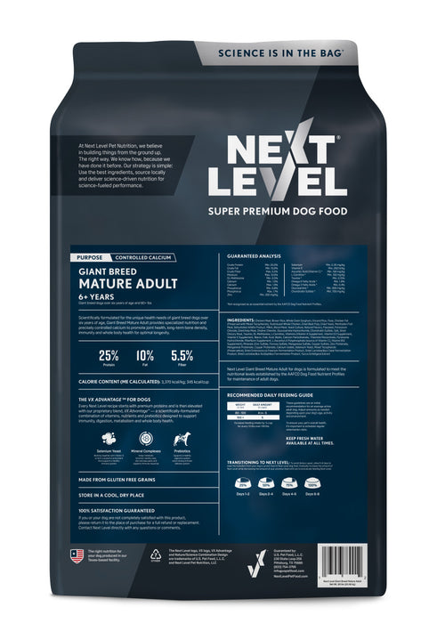 Next Level Giant Breed Mature Adult Dry Dog Food 1ea/50 lb