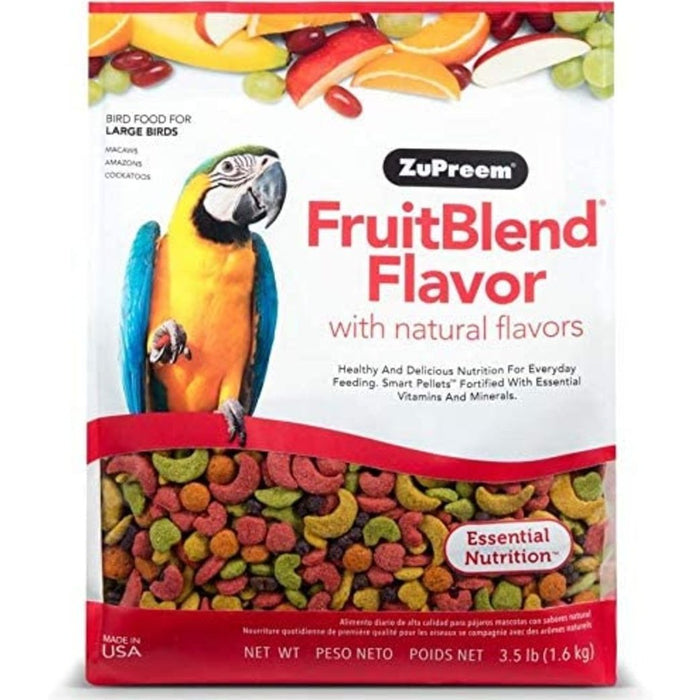 ZuPreem FruitBlend Bird Food Large Birds, 1ea/3.5 lb