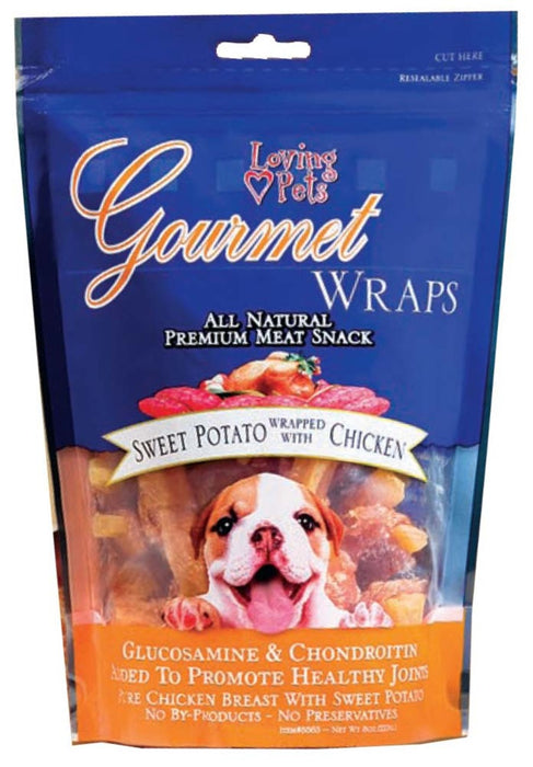 Loving Pets Gourmet Wraps Dog Treat Sweet Potato & Chicken, 1ea/8 oz