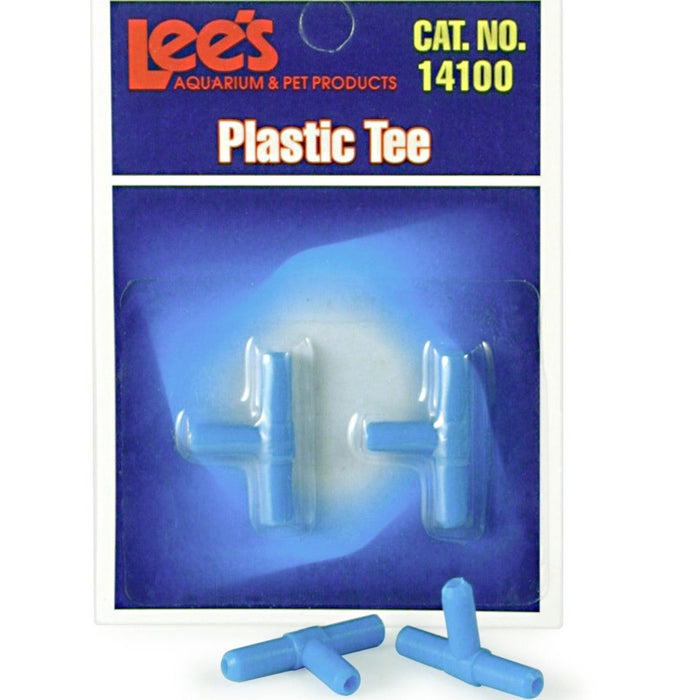 Lee's Aquarium & Pet Products Plastic Tee Blue, 1ea/2 ct