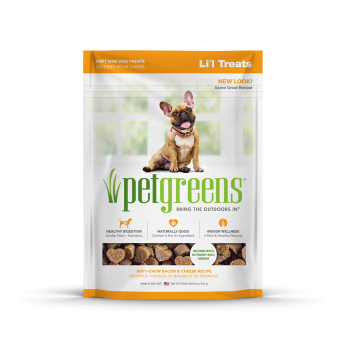 Pet Greens Li'l Treats Soft Mini Dog Treats Bacon & Cheese, 1ea/6 oz