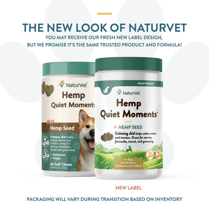 NaturVet Hemp Quiet Moments Soft Chews 1ea/60 ct