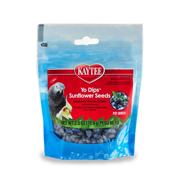 Kaytee Blueberry Flavor Yo Dipped Sunflower Seeds for All Pet Birds 1ea/2.5 oz